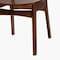 Baxton Studio Hesper Mid-Century Modern Walnut Brown Finished Wood and Rattan 2-Piece Dining Chair Set 239-2PC-13411-ZORO - alternate 2